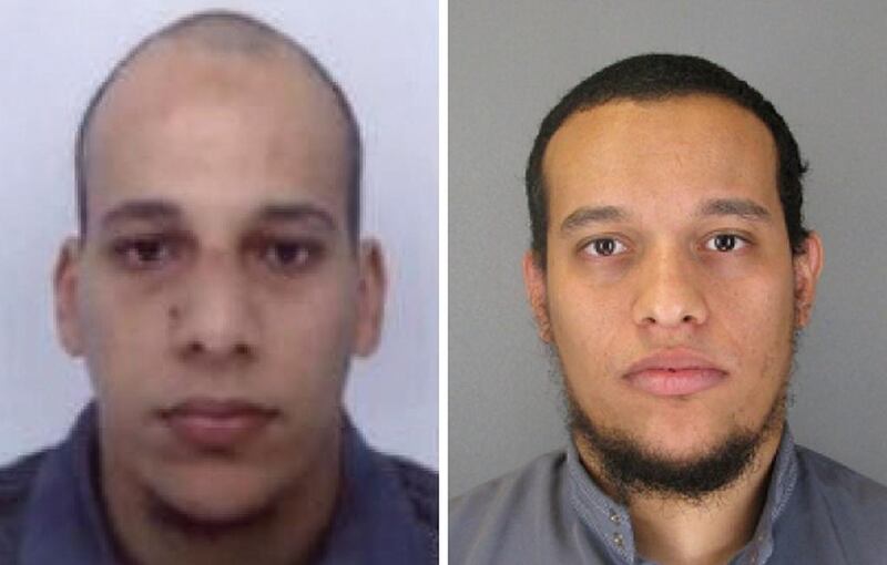 Cherif and Said Kouachi. AFP Photo