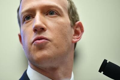 (FILES) In this file photo taken on October 23, 2019, Facebook Chairman and CEO Mark Zuckerberg testifies before the House Financial Services Committee in Washington, DC. Facebook chief Mark Zuckerberg will tell a major antitrust hearing July 29, 2020, that the internet giant would not have succeeded without US laws fostering competition -- but that the rules of the internet now need updating. / AFP / MANDEL NGAN
