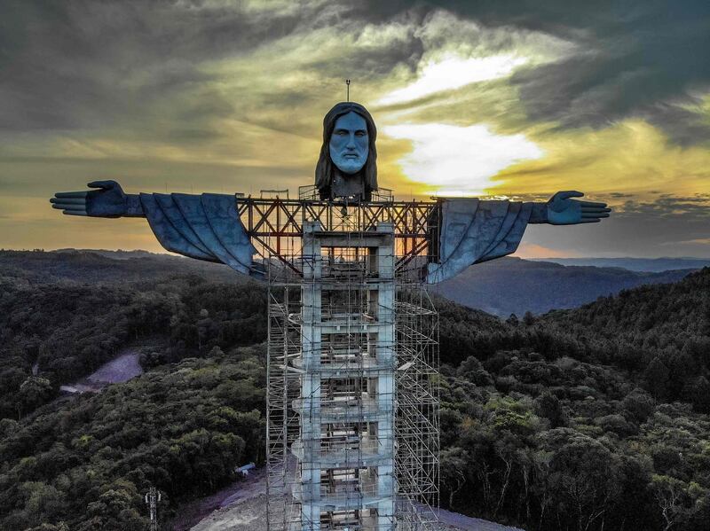 Once completed, Christ the Protector will be the world’s third tallest statue of Christ. AFP