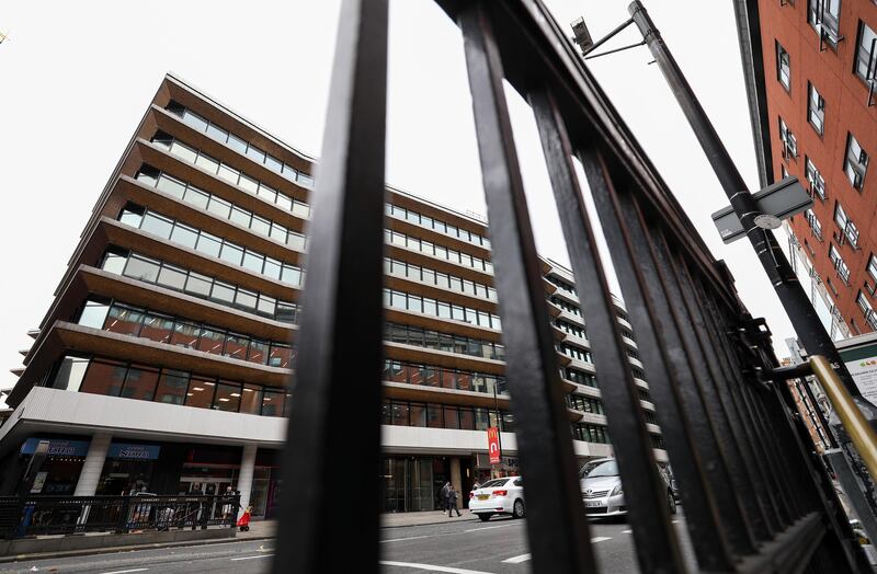 The offices which house the headquarters of Bell Pottinger LLP stand in London, U.K., on Tuesday, Sept. 5, 2017. Bell Pottinger LLP's attempt to sell itself has reportedly collapsed amid an exodus of clients and staff, succumbing to an unprecedented backlash over the London public-relations firm's involvement in a racially divisive social-media campaign the company ran in South Africa. Photographer: Chris Ratcliffe/Bloomberg