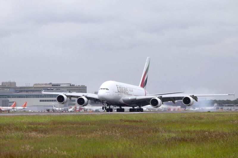 Emirates’ eight daily flights to London will all be served by the A380 from January 1, 2016, cementing the airline’s status as the largest international A380 operator into the British capital. Courtesy Emirates
