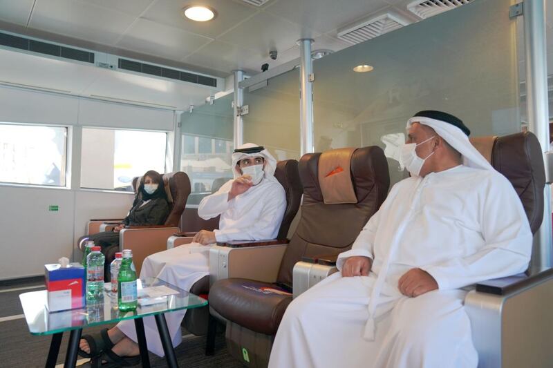 Sheikh Hamdan bin Mohammed, Crown Prince of Dubai, tours the Shindagha Corridor Project with Matar Al Tayer, director general of the Roads and Transport Authority, on Saturday. Courtesy: Dubai Media Office