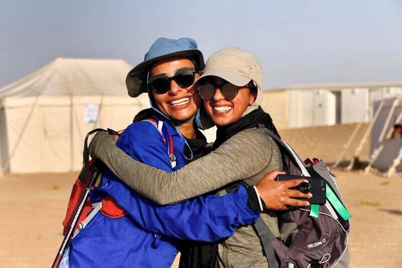 Radhika Jain and Jyoti Bhasker flew in from India to participate. Courtesy Women’s Heritage Walk 