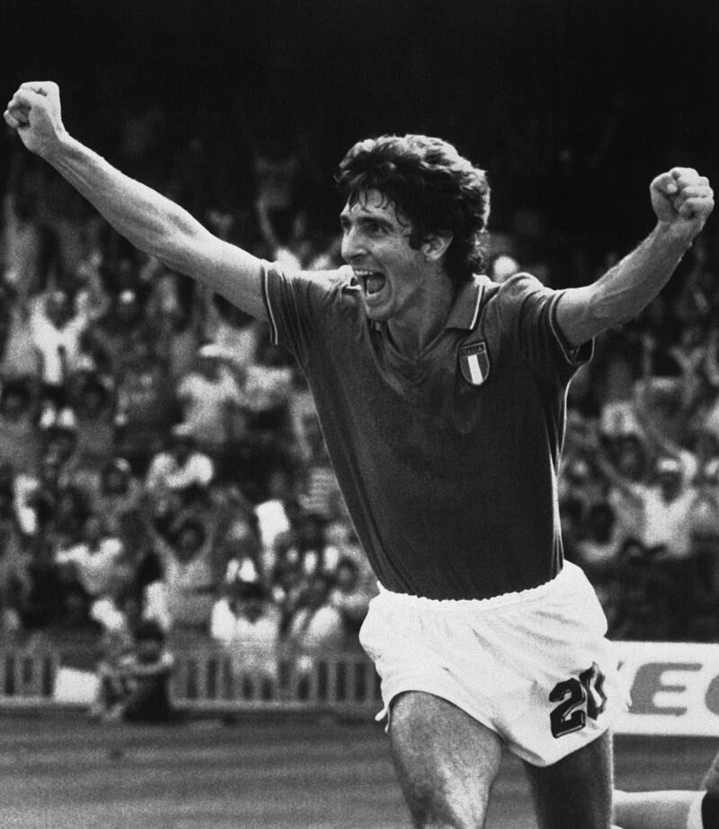 Italian World Cup winner Paolo Rossi, aged 64. AP