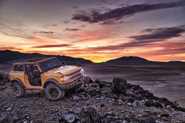 The two-door Bronco looks ready for a bit of rough and tumble. All photos courtesy Ford