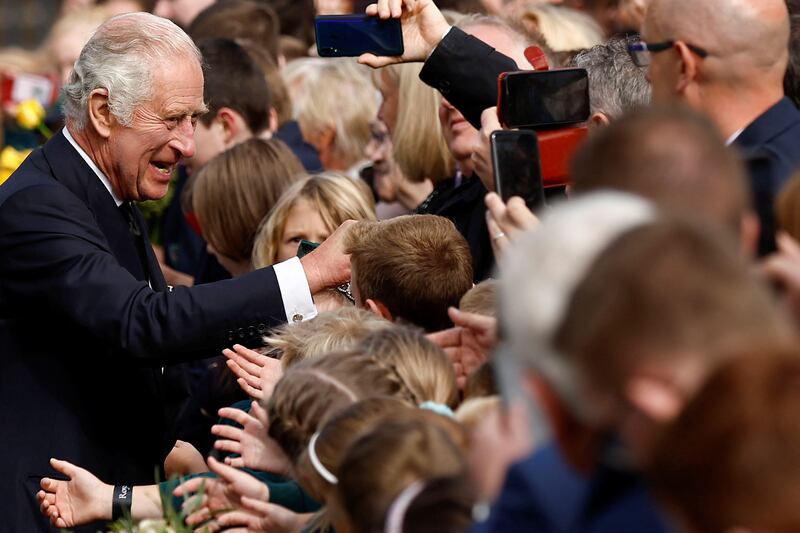 King Charles meets the public at Hillsborough Castle. Reuters