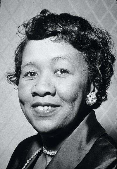 Headshot portrait of American civil and women's rights activist Dorothy Height, president of the American Nations Council of Negro Women, 1960s. (Photo by Express Newspapers/Getty Images)