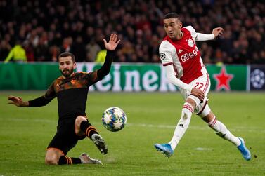 Hakim Ziyech is on the verge of moving to Premier League club Chelsea from Ajax. AP Photo