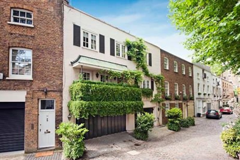 Where London
---- Property Mews house
---- Prices for prime central London homes jumped 14.7 per cent last year, despite a 3.3 per cent decline in the overall UK housing market, Savills, the property agency, reported. This 261-square-metre mews house is located off Wilton Crescent, near the Hyde Park and Knightsbridge underground stations. Available by leasehold, it features four reception rooms, three bedrooms and a rooftop terrace. It also offers a garage for two cars, a coveted amenity in cramped London.
---- Price£3,500,000 (Dh19.6mn