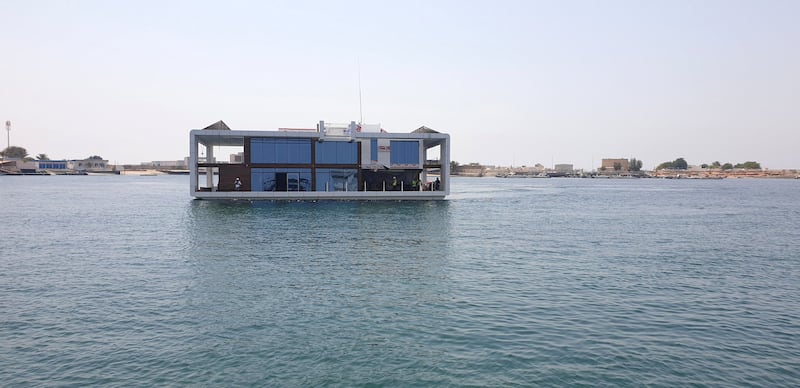 Seagate Shipyard unveiled the first house in its Neptune project, which will include a floating luxury hotel and 12 residential floating houses in Dubai.Courtesy: Seagate Shipyard