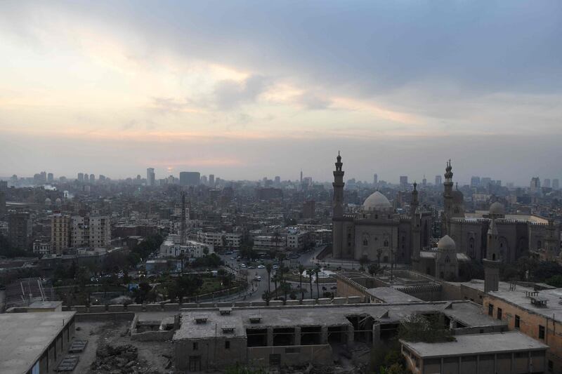 A view from the citadel in the Egyptian capital Cairo. AFP