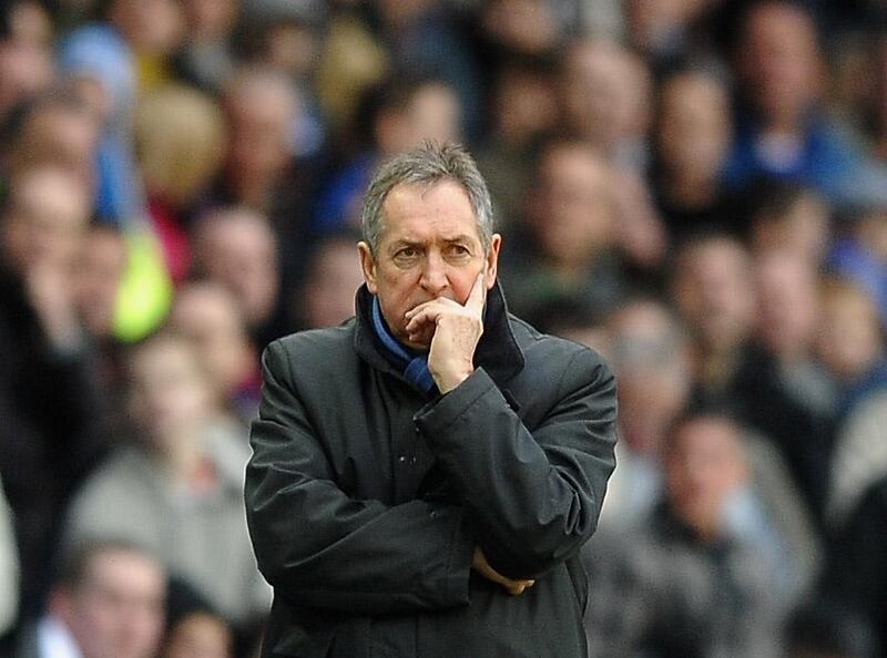 BIRMINGHAM, ENGLAND - JANUARY 16: Gerard Houllier of Aston Villa looks on during the Barclays Premier League match between Birmingham City and Aston Villa at St Andrews on January 16, 2011 in Birmingham, England.  (Photo by Laurence Griffiths/Getty Images)