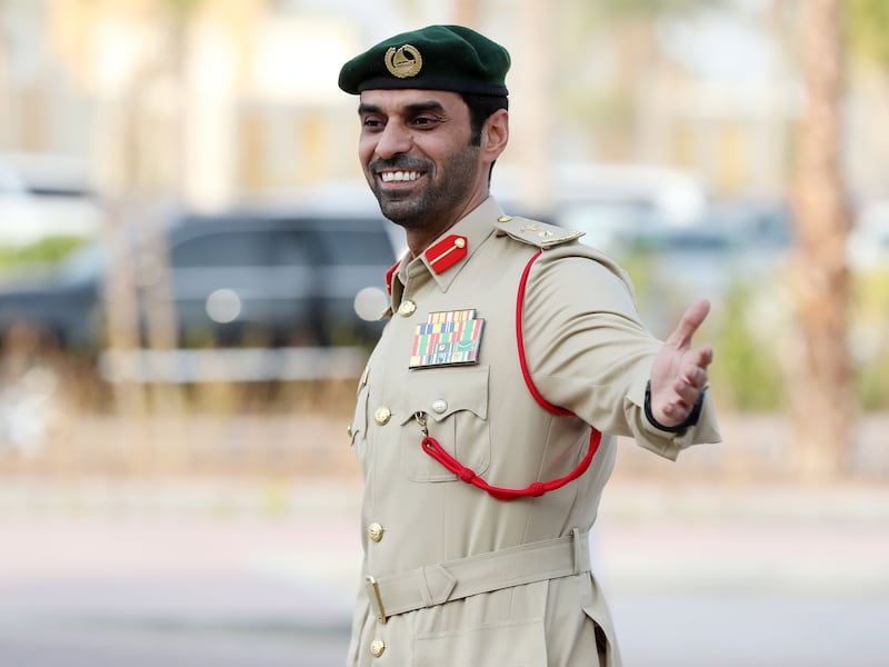Officers were stationed across Dubai in the morning