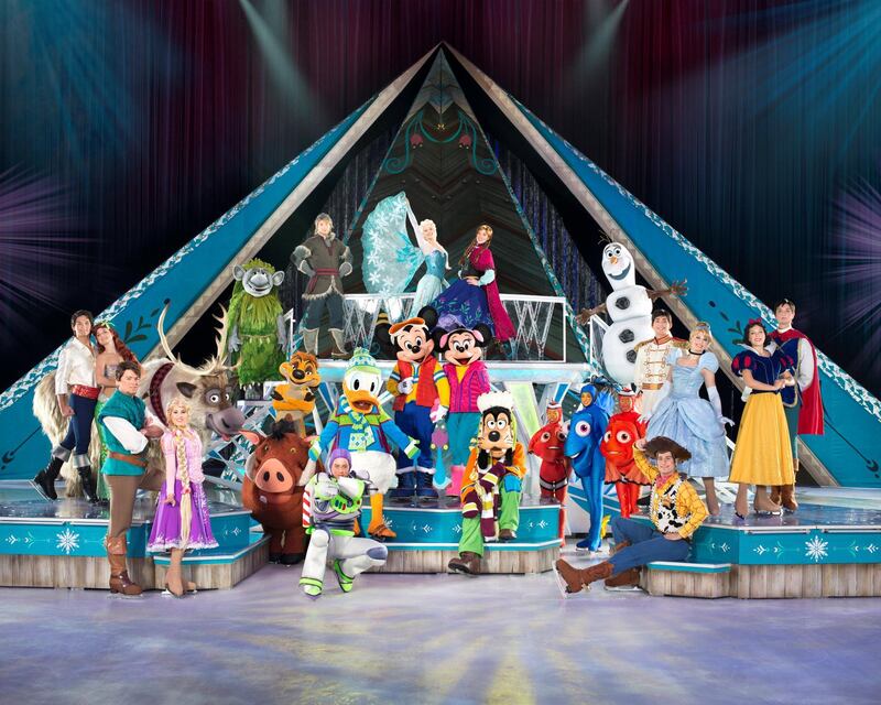 All of Disney's favourite characters will take to the ice at Abu Dhabi's Etihad Arena this April. Disney