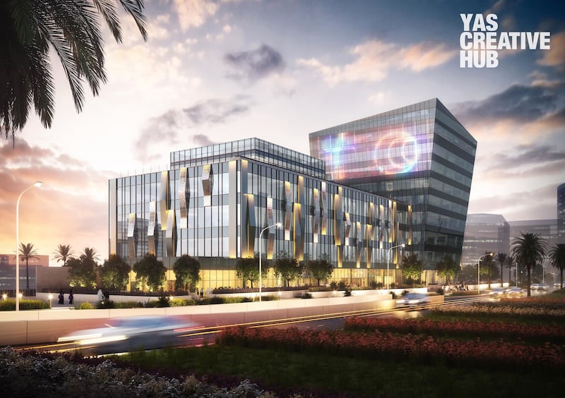 A rendering of Yas Creative Hub offers a glimpse into an exciting future. Courtesy: twofour54 Abu Dhabi
