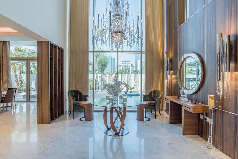 The high ceiling adds to the sense of grandeur. Courtesy LuxuryProperty.com