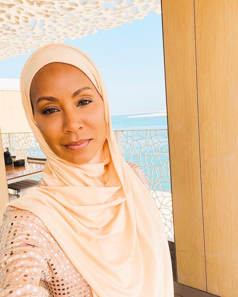 Jada Pinkett Smith posted a photo from the Bulgari Hotel Dubai this week. Instagram  