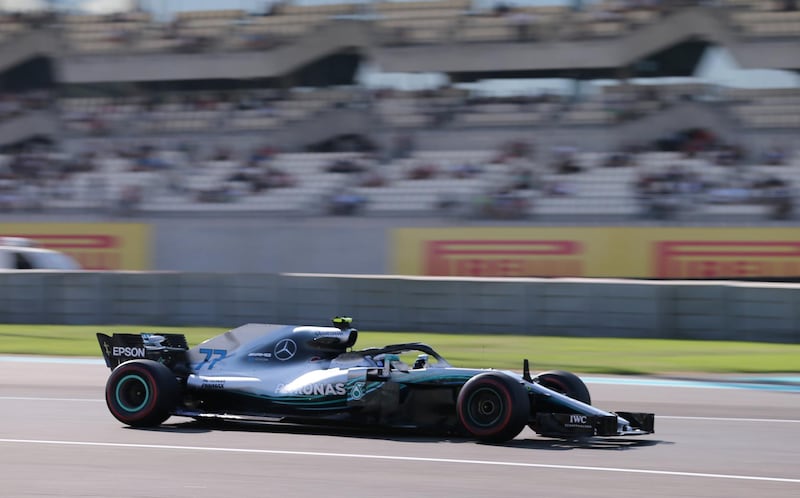 Mercedes' Valtteri Bottas during practice. Reuters