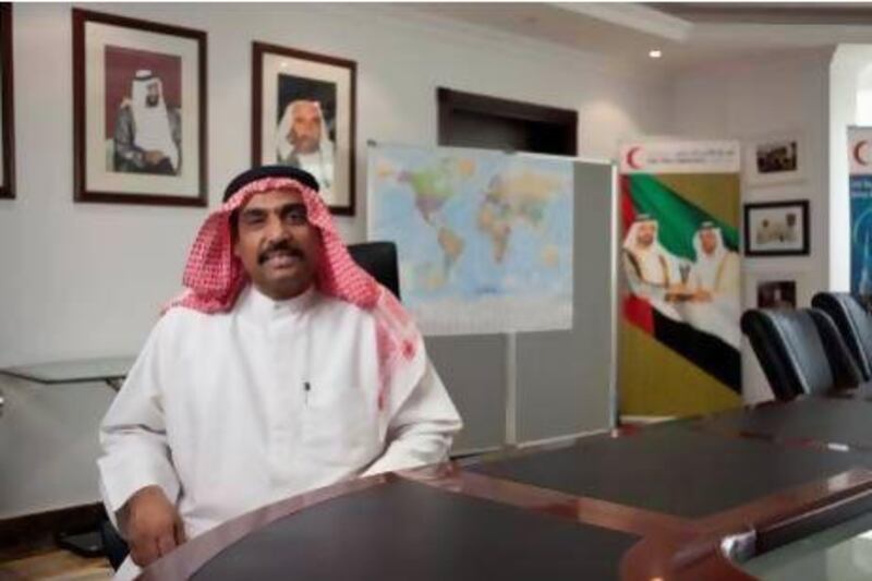 Mohammed Al Zaroni, manager of Emirates Red Crescent in Dubai, says the organisation is looking at 6,000 cases in Dubai. Antonie Robertson / The National