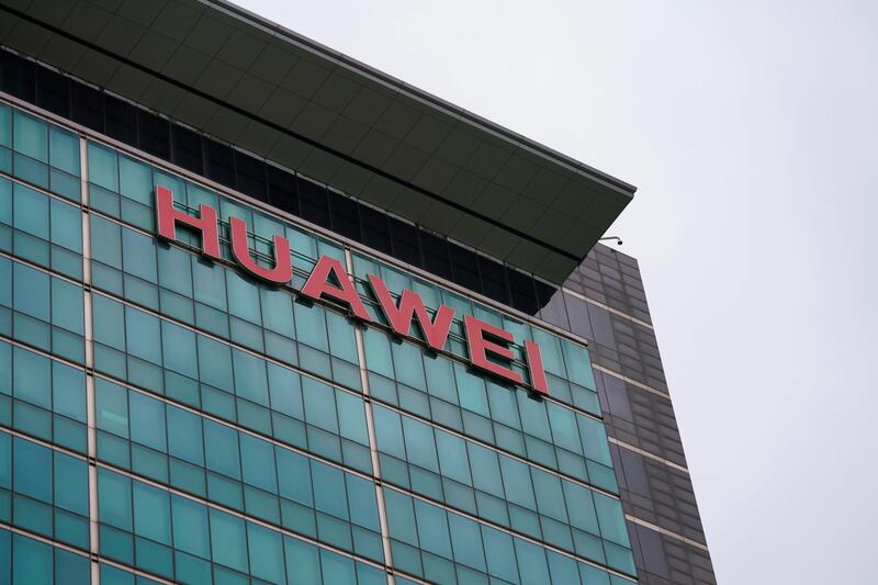 A Huawei company logo is seen at the company headquarters in Shenzhen, Guangdong province, China June 17, 2019. REUTERS/Aly Song