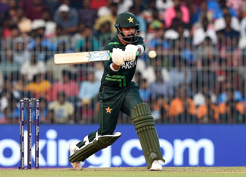 Pakistan's Shadab Khan in action. Reuters