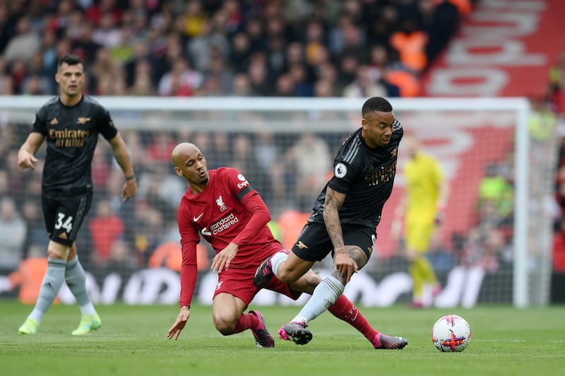 Fabinho - 5. Gave the ball away too cheaply at times, and was sometimes slow to close down spaces. Fared better when Liverpool switched to play more aggressively. Getty 