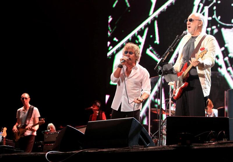 The Who kick-start their last world tour in Abu Dhabi as part of the capital’s F1 celebrations. Here’s how to make Roger Daltrey and Pete Townshend feel really old. When they formed The Who, the UAE didn’t exist and the entire population of Abu Dhabi at the time could have fitted into the arena on Yas Island where they kicked off their 50th anniversary – and final – world tour. But time, for a short while, did stand still as The Who roared through a greatest-hits set that began with their first single I Can’t Explain and took in Pinball Wizard, Substitute, Baba O’Riley and many, many more.  The other headliners at the Abu Dhabi Grand Prix celebrations – not least Pharrell Williams – might now have more star power, but if he’s still performing with such intensity in 2064, we’ll be very impressed. Ravindranath K / The National (for News)