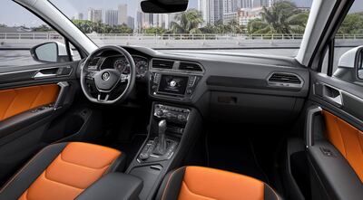 A look inside the cabin of the R-Line Tiguan. Courtesy Volkswagen