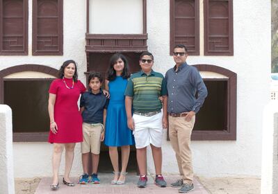 Sonal Chhibber, left, with her husband and children, is now focused on saving. Courtesy: Sonal Chhibber