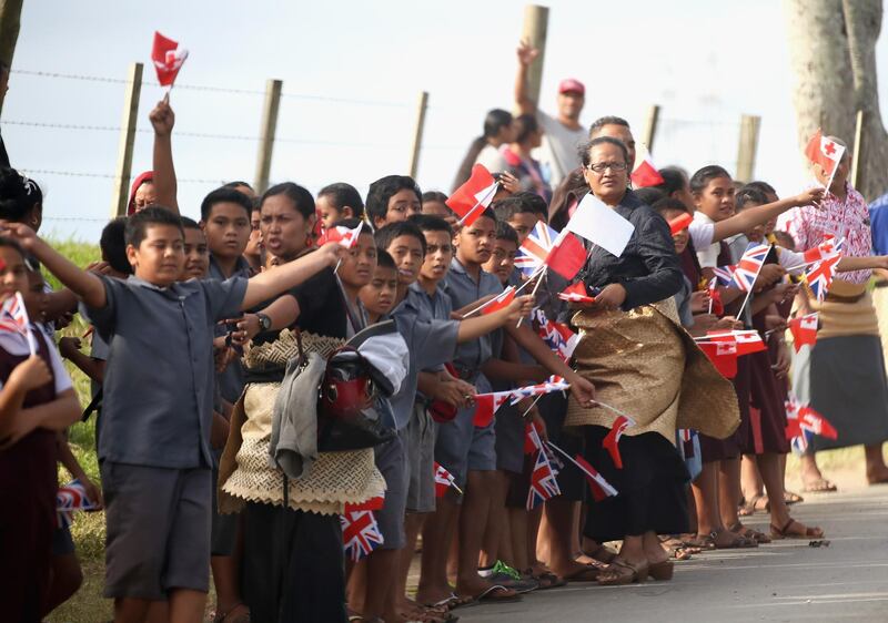 Crowds line the streets. Getty Images