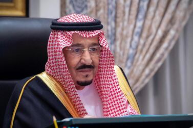 Saudi Arabia’s King Salman bin Abdulaziz has ordered 1.9 billion riyals be given to social security beneficiaries. SPA / AFP