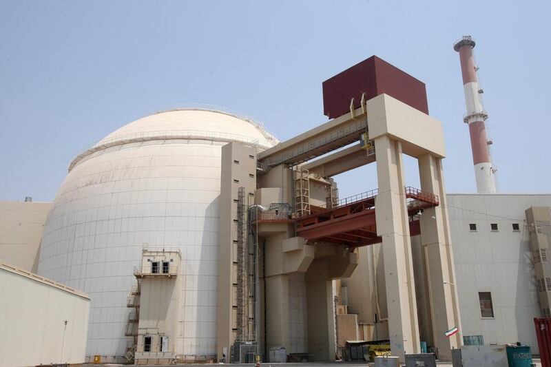 Iran's nuclear power plant in Bushehr. (Abedin Daherkenareh / EPA)