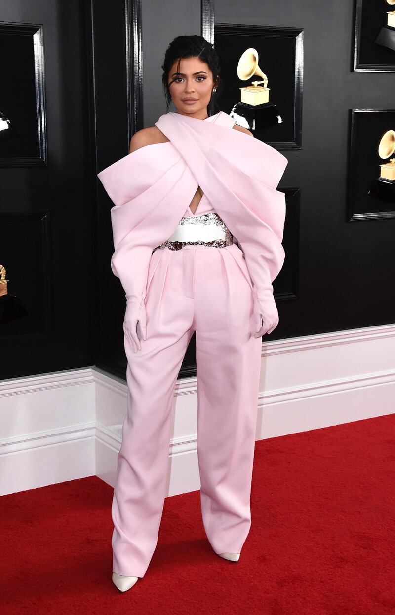 Kylie Jenner arrives at the 61st annual Grammy Awards at the Staples Center on Sunday, Feb. 10, 2019, in Los Angeles. (Photo by Jordan Strauss/Invision/AP)