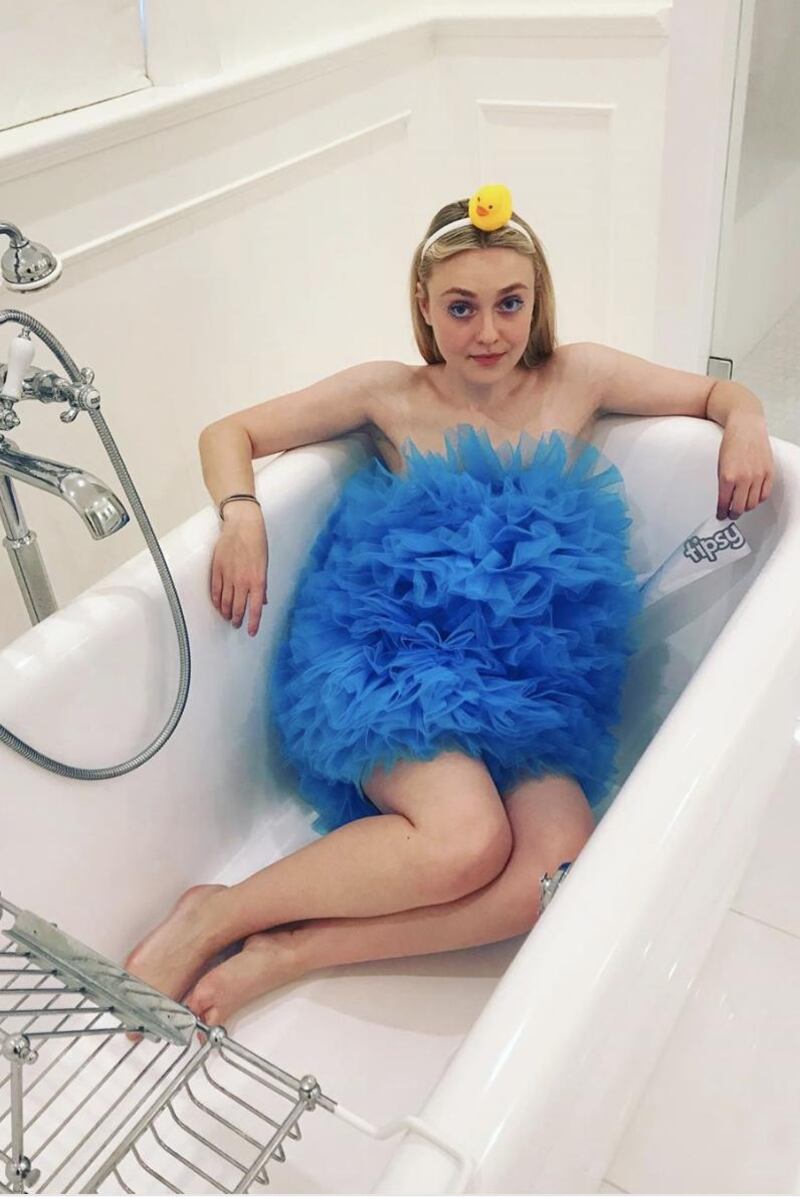 Dakota Johnson as a loofah. Instagram 