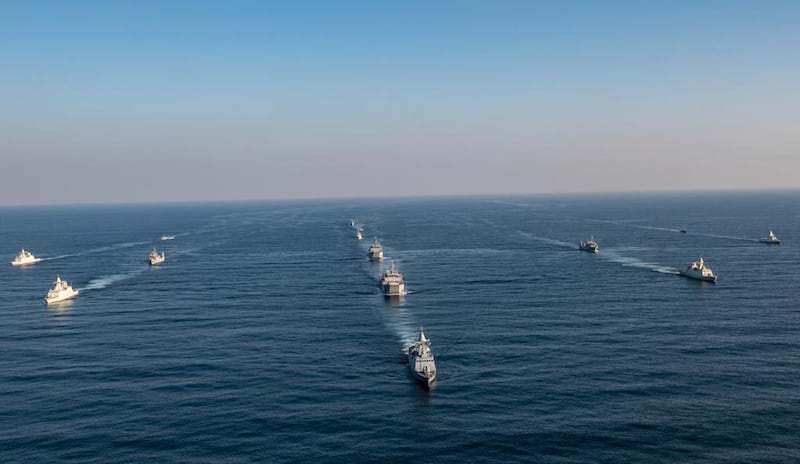The UAE Armed Forces conduct a military drill off the UAE's coast.  All Photos: Wam