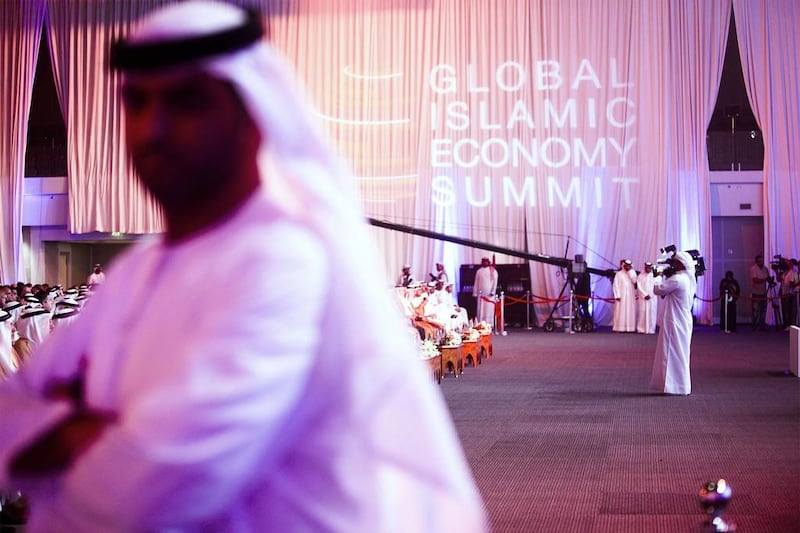 More than 3,000 leaders of the Muslim business world attended the opening of the Global Islamic Economy in Dubai yesterday. Lee Hoagland / The National
