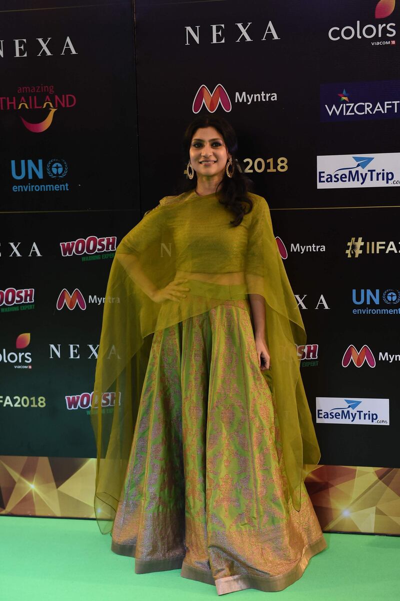 Konkona Sen Sharma wore a beautiful Payal Khandwala design. AFP