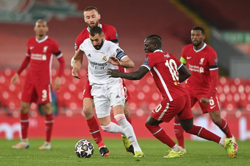 Karim Benzema - 6. The Frenchman had a deflected pass hit the post after dispossessing Phillips. He missed a free header in the second half that would have killed the tie. On the plus side, he led the line well and held the ball up. Getty Images