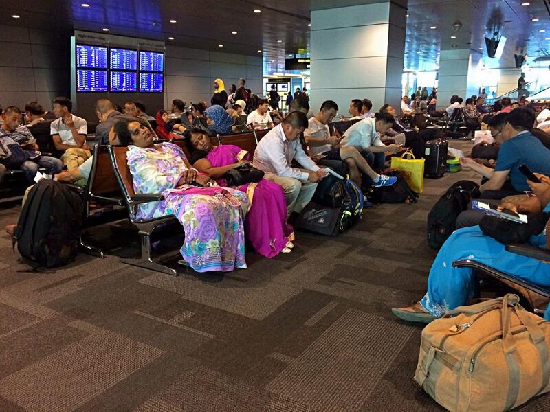The sanctions have created travel chaos at one of the busiest times of the year, as families are looking to escape the region for Eid holidays. Hadi Mizban / AP Photo
