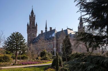 The Peace Palace in The Hague, Netherlands. Alamy