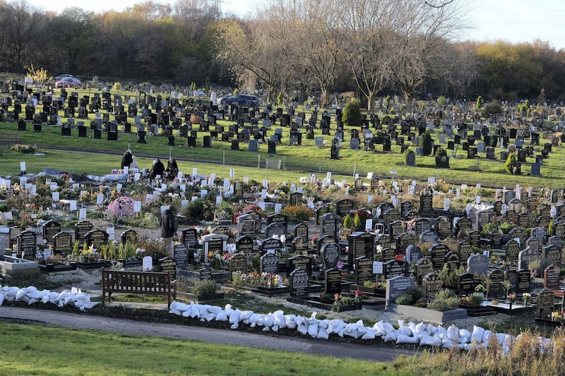 Muslim graves at Handsworth Cemetery, Birmingham, 19-11-2020.
Photos by John Robertson for The National.