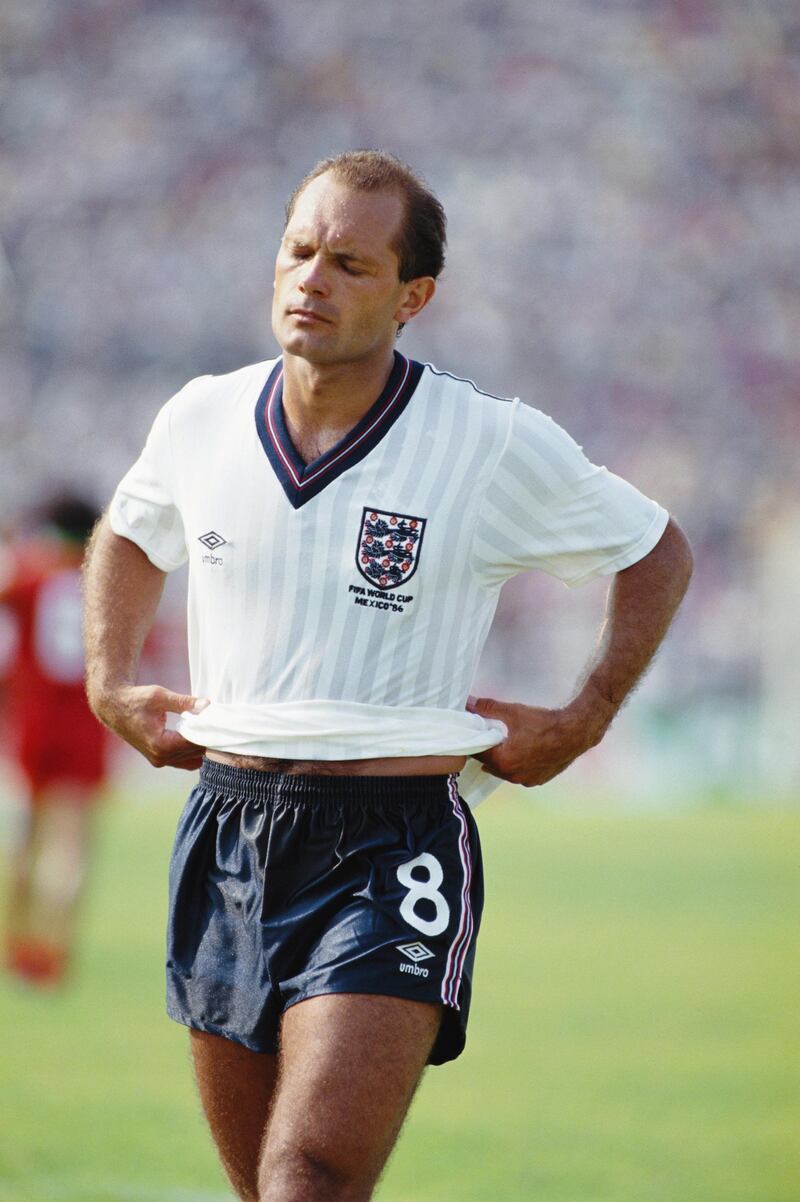 Ray Wilkins, while playing for England, is sent off during the 0-0 draw against Morocco in the group stage of the 1986 FIFA World Cup on June 6, 1986 in Monterrey, Mexico. Mike King / Getty Images