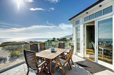 The patio seating area is one of the highlights of the property. Photo: Malibu Luxury Vacation Homes