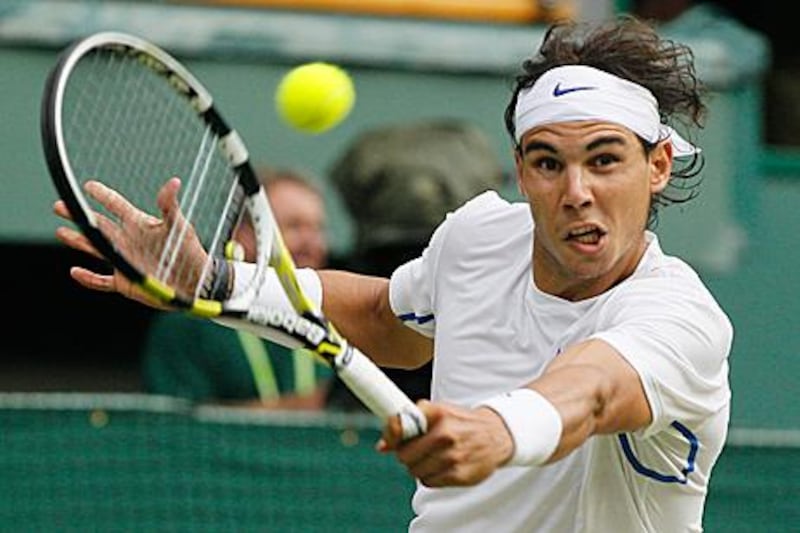 Rafael Nadal battled through the pain barrier to beat Juan Martin Del Potro yesterday at Wimbledon. He is scheduled to play his quarter-final match against Mardy Fish tomorrow.