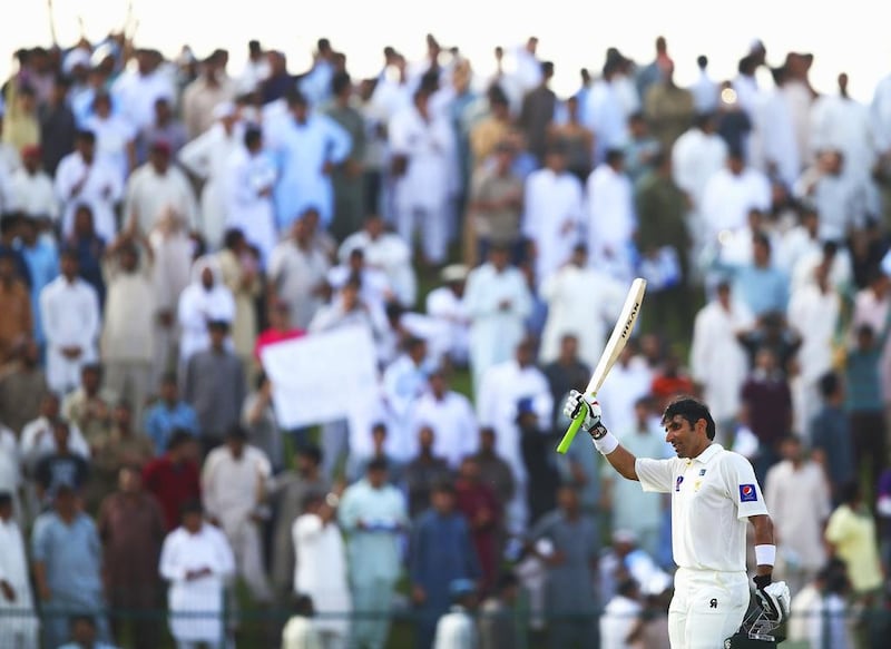 Never has Misbah-ul-Haq been in more control of the stars than he was on Sunday. Ryan Pierse / Getty Images