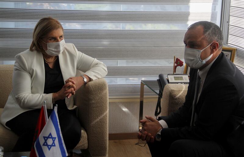 The two ministers wore masks when in near proximity in line with coronavirus regulations. Reuters