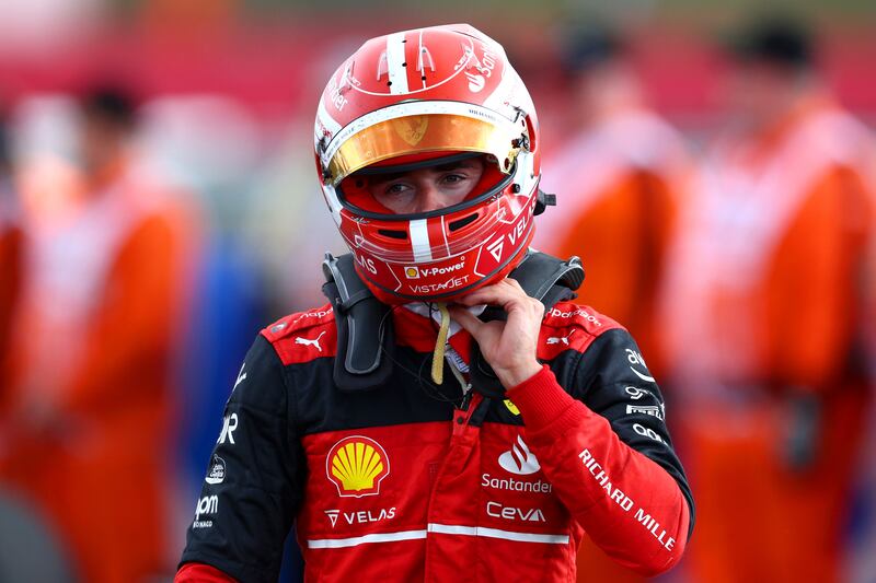 Ferrari's Charles Leclerc finished fourth at the British Grand Prix despite leading until the final few laps, a tyre strategy scuppering his chances of victory. Getty
