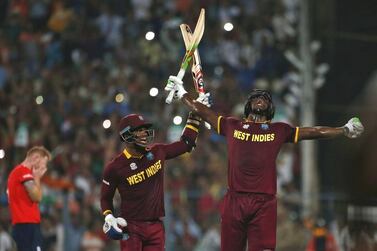 Carlos Brathwaite, right, guided West Indies to victory in the 2016 T20 World Cup final against England. Reuters