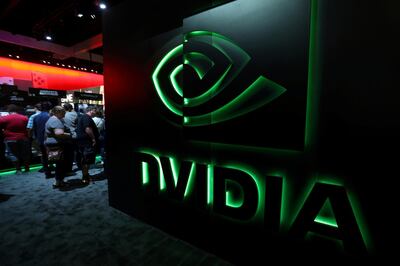 FILE PHOTO: The Nvidia booth is shown at the E3 2017 Electronic Entertainment Expo in Los Angeles, California, U.S., June 13, 2017. REUTERS/ Mike Blake/File Photo