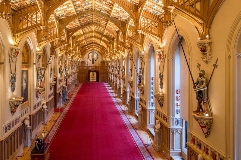 St George's Hall at Windsor Castle. Reuters